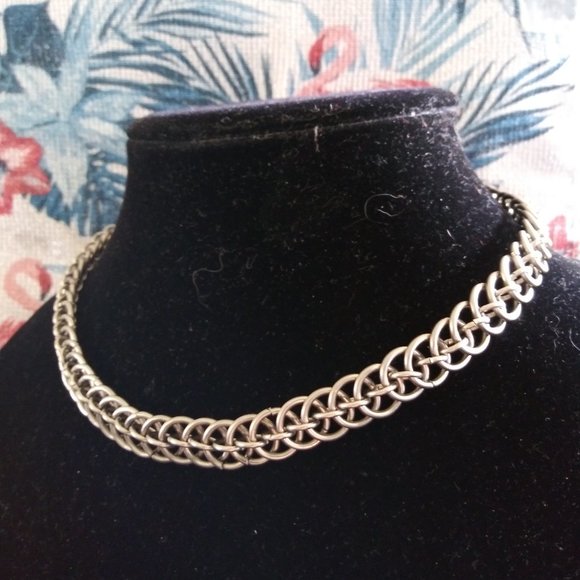 "Twist on a Half Persian" Unisex ChainMail Necklace - Picture 8 of 11